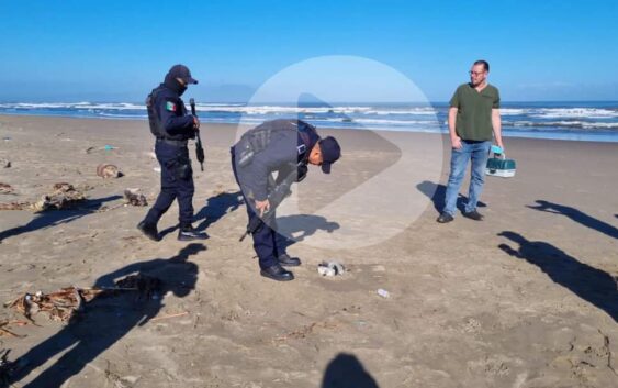 Encuentran presunta cocaína en la playa de Coatzacoalcos ￼