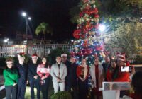 Realiza IMSS Veracruz Sur encendidodel árbol navideño