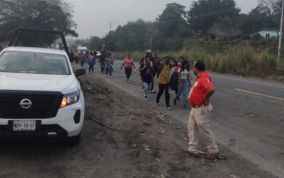 Aseguran en Veracruz 20 camiones que facilitó el gobierno para caravana migrante y acusan a los conductores de tráfico ilegal