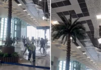 Se Cae Parte del Techo del Aeropuerto AIFA; Así Colapsaron Plafones