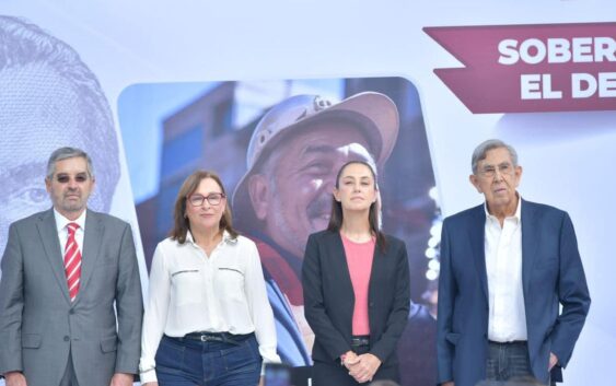 Rocío Nahle acompaña a Claudia Sheinbaum a presentación del eje energético.