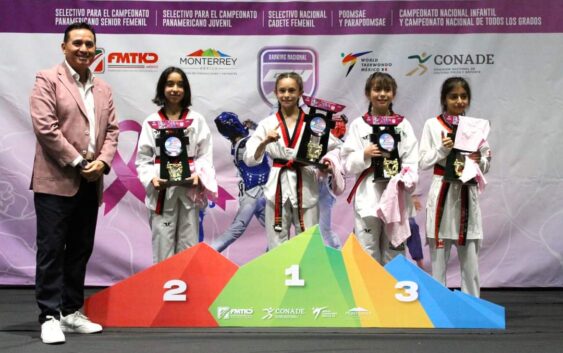 Destacan taekwondoinas de KIDO Jardín en Campeonato Nacional Monterrey 2024