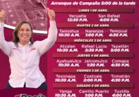 Rocío Nahle recorrerá los últimos 108 municipios que integran los 212 de el estado