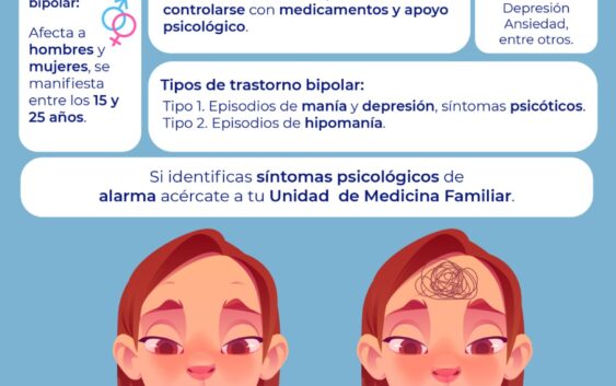 Informa IMSS Veracruz Sur sobre Trastorno Bipolar