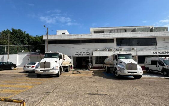Garantiza CMAS suministro continuo de agua a hospitales de Coatzacoalcos