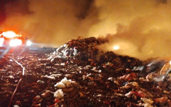 Incendio en el basurero de Nanchital fue provocado por personas