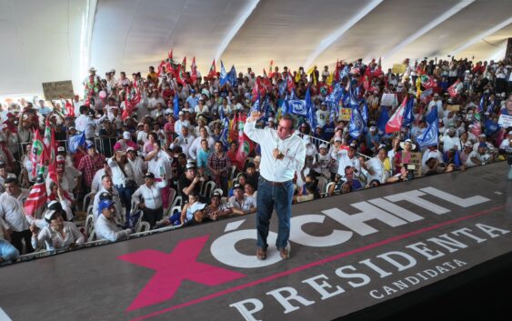 Con el compromiso de recuperar la grandeza de Veracruz, Xóchitl Gálvez y Pepe Yunes cierran campaña en Coatzacoalcos