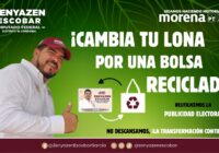 Zenyazen Escobar impulsa campaña de reciclaje de lonas