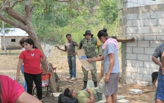 Auxilian a militar que combatía incendio en Uxpanapa