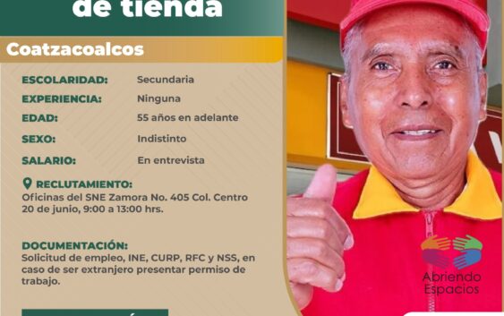 Dará empleo Oxxo a adultos mayores en Coatzacoalcos