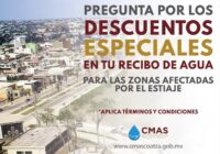 Habrá descuentos en recibos de agua para colonias afectadas por estiaje en Coatzacoalcos