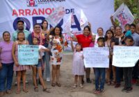 Inicia ampliación de red eléctrica en el callejón Flor de Mayo del barrio segundo de Cosoleacaque.