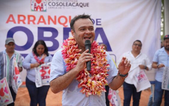 Más obras de pavimentación para el municipio de Cosoleacaque.