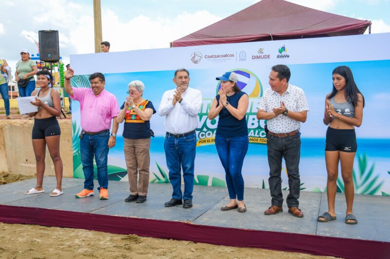 Realizan en Coatzacoalcos Torneo de Voleibol de Playa 2024 con 300 deportistas