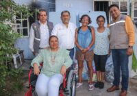 Apoyan DIF y Gobierno Municipal a familia que perdió todo tras incendiarse su vivienda