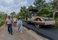 Carpeta asfáltica en Arrollo de Caña y Centro para migrantes, por la Ruta correcta!