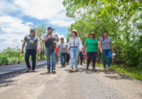 En Tecuanapa avanzan la obra bajo la supervisión de la alcaldesa Rosalba Rodríguez