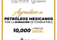 Agradece gobierno acayuqueño el apoyo de PEMEX