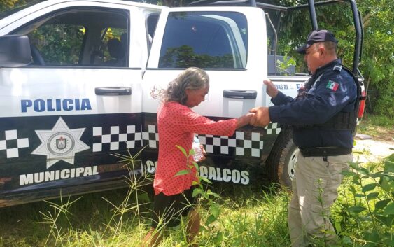 Localiza Policía Municipal a persona desaparecida, ya fue entregada a sus familiares