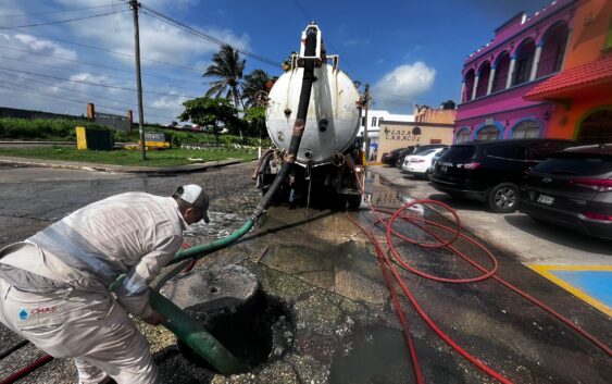 Realiza CMAS desazolves en el fraccionamiento Punta del Mar