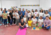 Brindan taller de ‘Relajación para docentes’ en la primaria Benito Juárez García