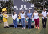 Reconocimiento a “Ernesto Olguin Vázquez” en la Inauguración de la Copa Telmex femenil en Acayucan