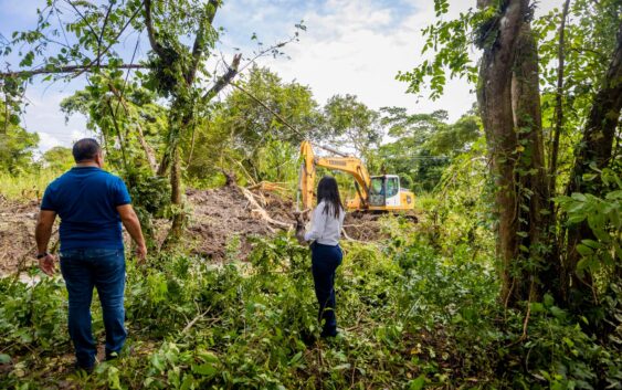 Desazolve del canal en colonia Fredepo de Acayucan