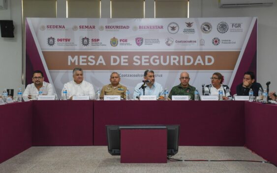 Realizan en Coatzacoalcos la Mesa de Seguridad para la Construcción de la Paz Interregional