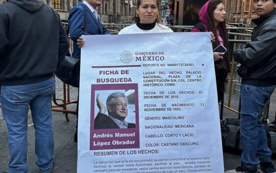 Buscadora Ceci Flores despide a AMLO con fuerte mensaje.