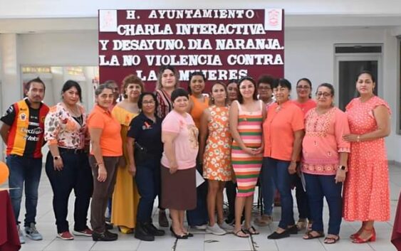 Instituto Municipal de la Mujer a la vanguardia en el Día Naranja en Agua Dulce