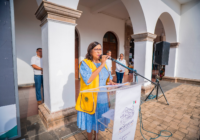 Hilda Ortiz Hernández, presidenta del Club de Leones de Acayucan resalto logros del leonismo