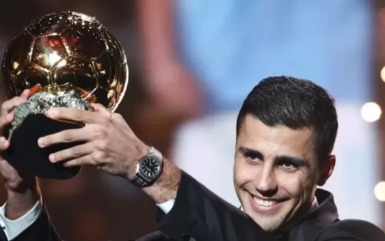 Rodri Hernández, del Manchester City, ganó el Balón de Oro 2024 y se impuso a Vinícius Jr. del Real Madrid