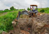 Se construyen cabezales de drenaje y alcantarillado en la zona rural de Cosoleacaque.