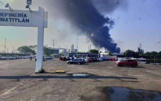 No hubo lesionados tras incendio en refinería de Minatitlán