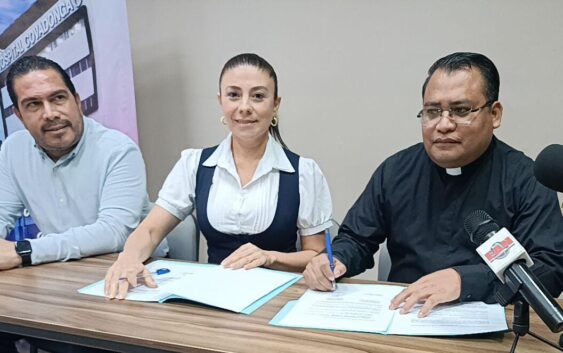 Parroquia de La Mixtequilla firma convenio de descuento con Covadonga