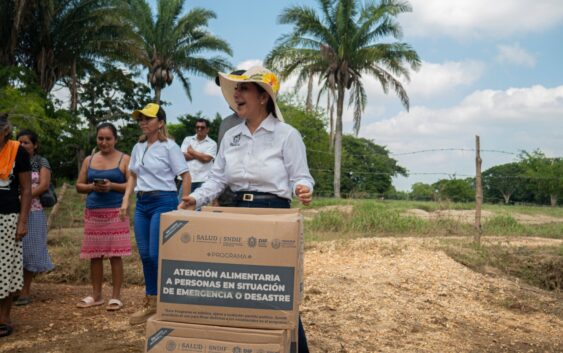 Ninguna comunidad afectada por las lluvias se quedará sin apoyos, en Acayucan: Rosalba Rodríguez