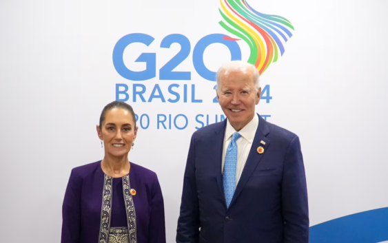 Sheinbaum y Biden primer reunión en cumbre G20