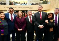Rocío Nahle, presente en la toma de protesta del Gobernador de Puebla