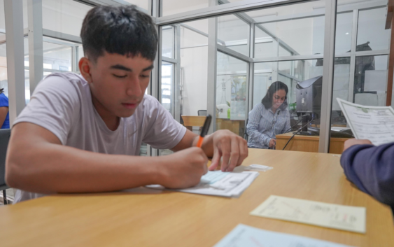 Jóvenes de Cosoleacaque responden a la convocatoria del SMN.