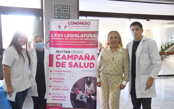 Realiza Servicio Médico jornada de salud para personal del Congreso