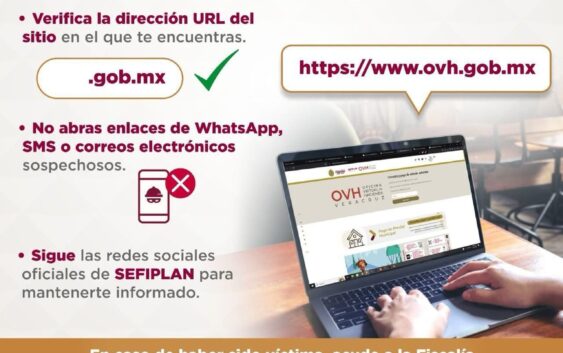 Sefiplan alerta sobre fraudes en línea con portales falsos de la OVH 