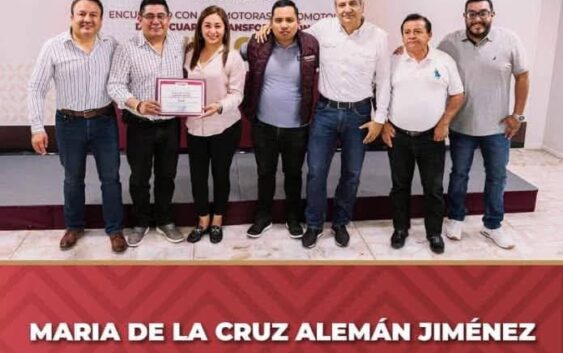 María de la Cruz Alemán Jiménez ya es promotora de la 4T en Oluta