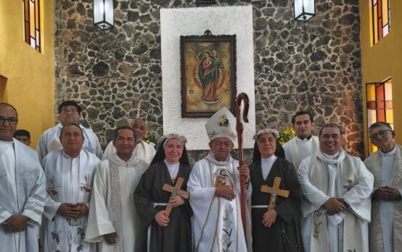 Hermanas capuchinas profesan su fé en San Andrés Tuxtla