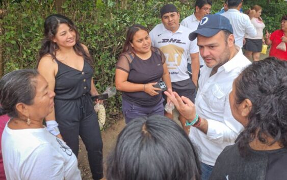 Arranca obra de construcción de canal pluvial, en el barrio primero de Cosoleacaque.