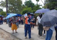 El ayuntamiento de Cosoleacaque activa puntos de hidratación en la ciudad.