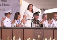 Rocío Nahle acompaña a la presidenta Claudia Sheinbaum en el 111 aniversario de la Gesta Heroica de 1914