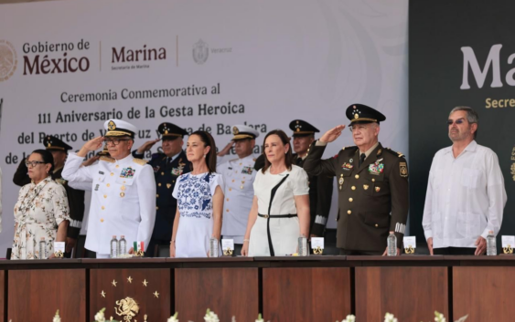 MÉXICO NO ES PROTECTORADO NI COLONIA DE NINGÚN PAÍS EXTRANJERO: PRESIDENTA CLAUDIA SHEINBAUM EN CEREMONIA CONMEMORATIVA AL 111 ANIVERSARIO DE LA GESTA HEROICA DEL PUERTO DE VERACRUZ