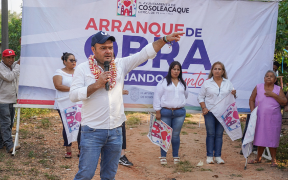 Se suman más obras para el municipio de Cosoleacaque.