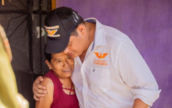 Cuitláhuac Condado candidato de Movimiento Ciudadano recorre la colonia Salvador Allende