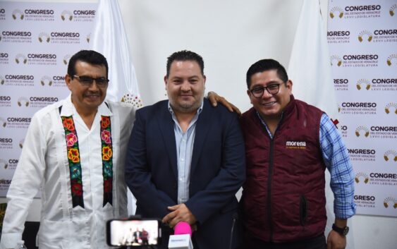 Informa diputado de Misantla su adhesión al Grupo Legislativo de Morena